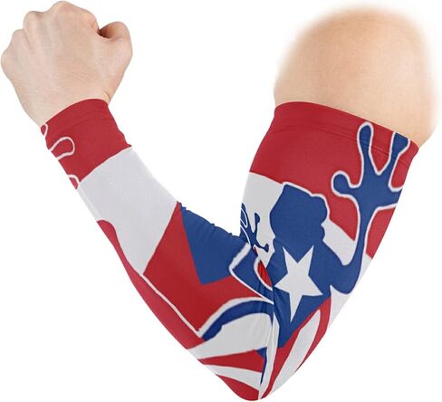 UOER Dominican Republic Flag Arm Sleeves for Men Women UV Sun Protection Arm Cover Sleeves Sports Compression Cooling Sleeve in Saudi Arabia