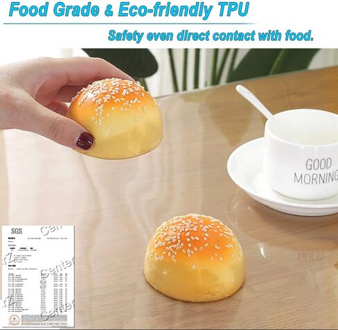 وسادة حماية لغطاء مكتب من مادة TPU مقاس 16 × 24 بوصة من CenterZ - آمنة غذائيًا وليست من مادة PVC - بسمك 1.5 مم من الكريستال الشفاف المقاوم للماء والزيت المقاوم للانزلاق وصديقة للبيئة لسطح الطاولة في المنزل والمكتب وسطح الطاولة in Kuwait