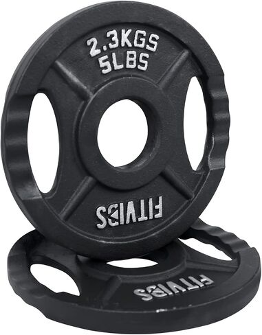 Signature Fitness Cast Iron Plate Weight Plate for Strength Training and Weightlifting, Standard or Olympic, Multiple Sizes in Saudi Arabia