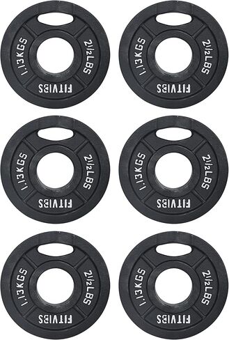 Signature Fitness Cast Iron Plate Weight Plate for Strength Training and Weightlifting, Standard or Olympic, Multiple Sizes in Kuwait