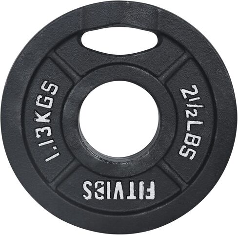 Signature Fitness Cast Iron Plate Weight Plate for Strength Training and Weightlifting, Standard or Olympic, Multiple Sizes in Kuwait