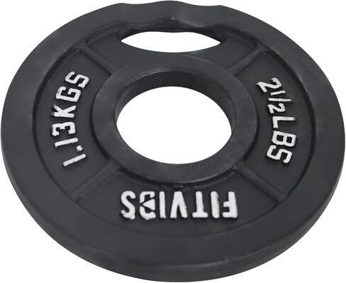 Signature Fitness Cast Iron Plate Weight Plate for Strength Training and Weightlifting, Standard or Olympic, Multiple Sizes in Kuwait