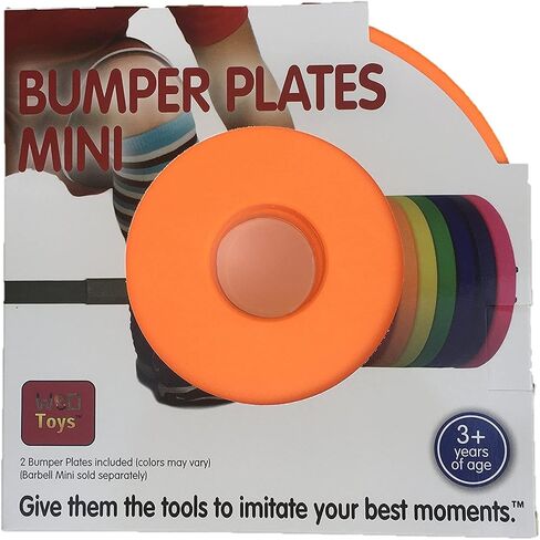 أطباق ممتصة للصدمات ملونة صغيرة من WOD Toys - أضف على ألواح ممتصة للصدمات لقضيب الحديد الصغير - ألعاب لياقة بدنية آمنة ومتينة للأطفال - معدات تدريب وتمارين رياضية للأطفال in Kuwait
