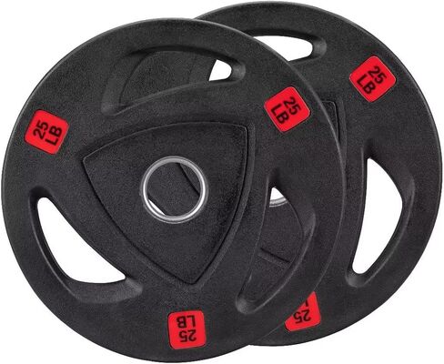 Weight Plates 2-Inch Rubber Coated Olympic Cast Iron Grip Plates Bumper Plates in Pairs or Single for Strength Training, Weightlifting and Bodybuilding in Saudi Arabia