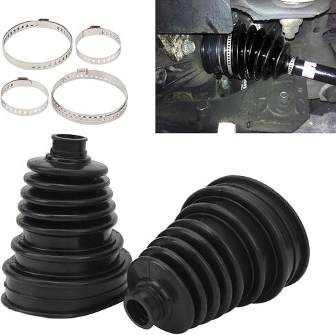 2pcs CV Joint Boot Kit, KIMISS Small Shaft Universal CV Boot Silicone Constant Velocity Joint Boot Set Highly Flexible CV Boots Kit for Cars in Saudi Arabia