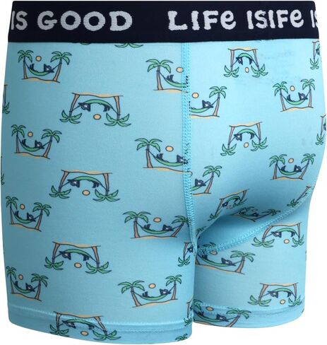 Life is Good Boys' Underwear - 4 Pack Super Soft Boxer Briefs (6-18) in Saudi Arabia