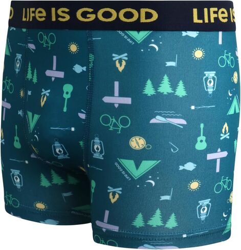 Life is Good Boys' Underwear - 4 Pack Super Soft Boxer Briefs (6-18) in Saudi Arabia