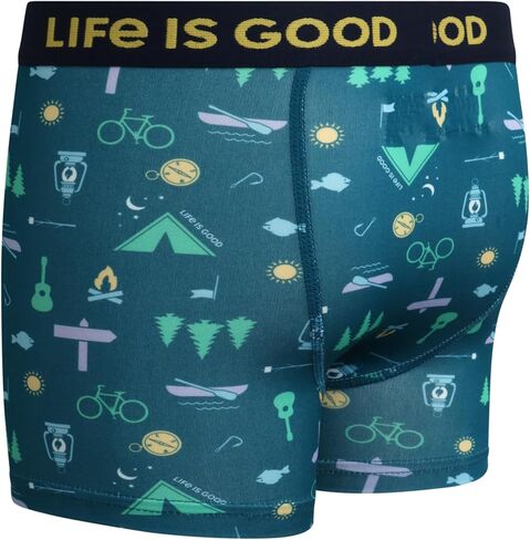 Life is Good Boys' Underwear - 4 Pack Super Soft Boxer Briefs (6-18) in Saudi Arabia