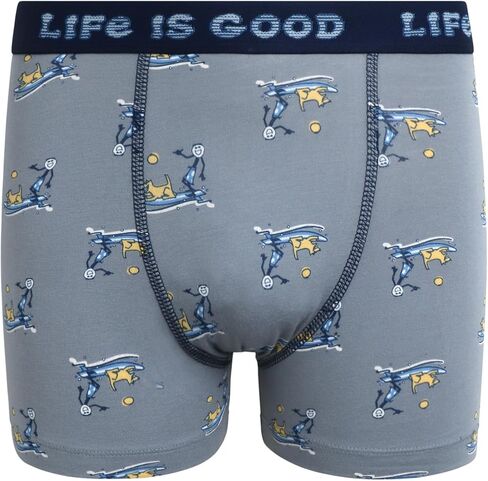Life is Good Boys' Underwear - 3 Pack Casual Stretch Boxer Briefs (6-18) in Saudi Arabia