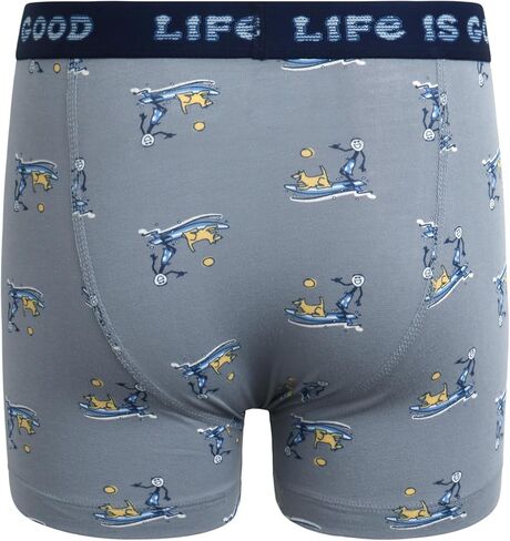 Life is Good Boys' Underwear - 3 Pack Casual Stretch Boxer Briefs (6-18) in Saudi Arabia