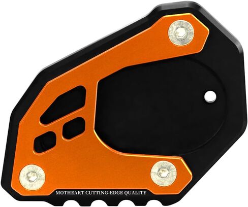 MotHeart Kickstand Pad For K.TM 690 ENDURO/R/SMC R 890 SMT 390/790/890/1050/1090/1190 Adventure R 1290 Super Adventure R/T/S For H.usqvarna 701 Enduro/Supermoto/LR Norden 901 Expedition (Orange&Black) in Saudi Arabia