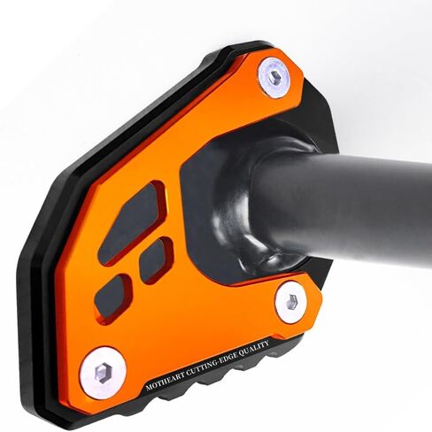 MotHeart Kickstand Pad For K.TM 690 ENDURO/R/SMC R 890 SMT 390/790/890/1050/1090/1190 Adventure R 1290 Super Adventure R/T/S For H.usqvarna 701 Enduro/Supermoto/LR Norden 901 Expedition (Orange&Black) in Saudi Arabia