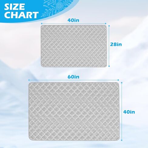 EXPAWLORER Dog Cooling Blanket - Washable Dog Cooling Throw Blanket,Soft Lightweight Dog Cooling Mat for Bed Cover, Extra Large Summer Soft Pet Pad for Large Dogs Puppy Cat in Kuwait