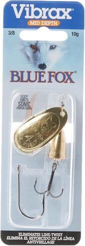 Blue Fox Classic Vibrax 04 Plated 3/8 (Gold/Gold, Size- 4) in Saudi Arabia
