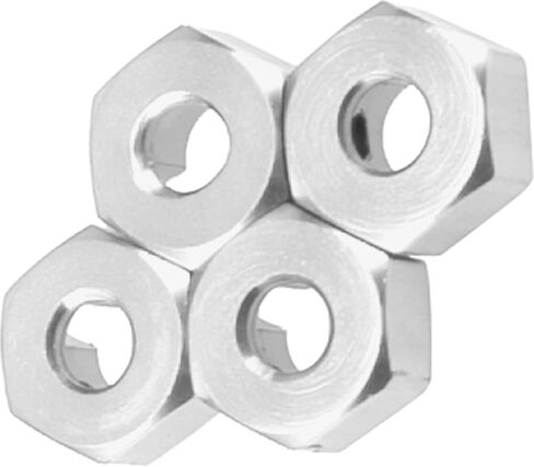 Vgoohobby Metal 12mm Wheel Hex Hub Drive Adapters with Pins Screws Compatible with 1/10 Arrma Senton Granite Typhon Vorteks 3S Big Rock RC Car (Silver) in Saudi Arabia