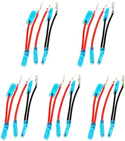 FXC Rocker Switch Jumper Wires Set with Male and Female Terminal for On/Off Rocker Switch Wiring 5 pin (5 Sets) in Kuwait