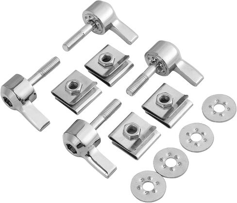 WOWTK Saddlebag Mount Kit, Set of Hard saddlebag Lever Lock mounting for Harley 1993-later All Touring Models FLT FLHT FLHTCU FLHRC Road King Street Glide Electra Glide,Chrome in Kuwait