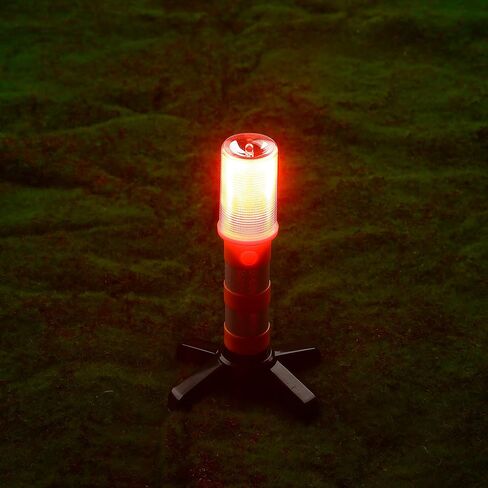 LED Road Flare 3 أوضاع إضاءة محمولة على جانب الطريق في حالات الطوارئ مع قاعدة مغناطيسية للمركبات والشاحنات وإصلاح السيارات، عبوة من قطعتين in Kuwait