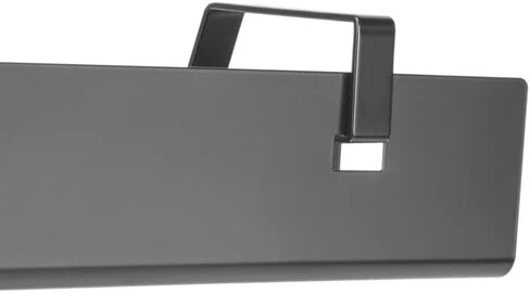 POUT Universal Wide Under Desk منظم علبة إدارة الكابلات - 23.6 × 5.3 بوصة - لإدارة الأسلاك / الكابلات - رف معلق قابل للإزالة بسهولة مع فتحات إدارة الكابلات - فولاذ أسود أنيق وقوي in Kuwait