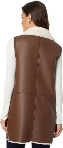 Lauren Ralph Lauren Nappa Faux Shearling Vest in Saudi Arabia