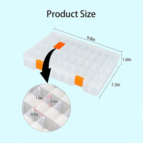 صندوق طُعم صيد السمك من coxoe-صندوق تخزين بلاستيكي مع فواصل قابلة للإزالة-صينية صندوق معالجة-2 عبوة منظم أدوات صيد الأسماك in Kuwait