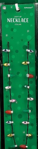 Multicolor Light Up Bulb Necklace - 30" (Pack of 1) - Perfect for Festivals, Holidays & Events in Saudi Arabia