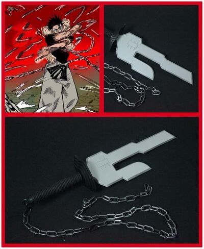 Ealipoi Jujutsu Fushiguro Toji Kaisen أنيمي تأثيري سلاح سبيكة الدعامة سلسلة in Kuwait