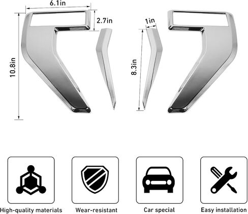 Linskip Fender Side Emblem Trim Compatible with Ford F150 F250 F350 2021 2022 2023, F150 Fender Badges Cover, F-150 Enterior Accessories(Carbon Fiber Pattern) in Saudi Arabia