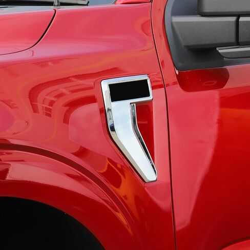 Linskip Fender Side Emblem Trim Compatible with Ford F150 F250 F350 2021 2022 2023, F150 Fender Badges Cover, F-150 Enterior Accessories(Carbon Fiber Pattern) in Saudi Arabia