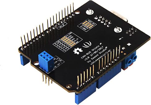 Seeed Studio CAN-Bus Shield V2 متوافق مع Arduino لوحدة التحكم وجهاز الإرسال والاستقبال، Arduino Shield يعتمد MCP2515 وMCP2551. in Kuwait