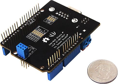 Seeed Studio CAN-Bus Shield V2 متوافق مع Arduino لوحدة التحكم وجهاز الإرسال والاستقبال، Arduino Shield يعتمد MCP2515 وMCP2551. in Kuwait