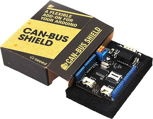 Seeed Studio CAN-Bus Shield V2 متوافق مع Arduino لوحدة التحكم وجهاز الإرسال والاستقبال، Arduino Shield يعتمد MCP2515 وMCP2551. in Kuwait