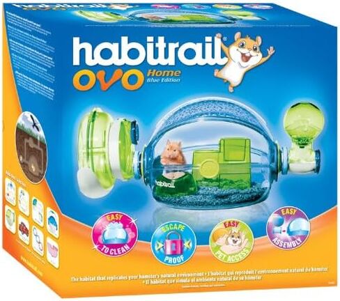 Habitrail Ovo Home, Blue Hamster Cage, Small Animal Habitat, Hamster Accessories in Saudi Arabia