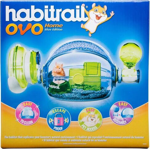 Habitrail Ovo Home, Blue Hamster Cage, Small Animal Habitat, Hamster Accessories in Saudi Arabia