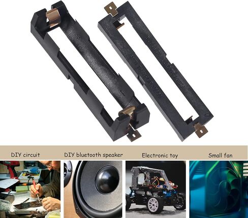 Diitao 8PCS 18650 Battery Holders 1 Slot 18650 Battery Clip Holder Box Case for 18650 Battery Copper Contacts Battery Storage Case(1 Slot 3.7V) in Saudi Arabia