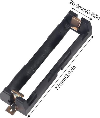 Diitao 8PCS 18650 Battery Holders 1 Slot 18650 Battery Clip Holder Box Case for 18650 Battery Copper Contacts Battery Storage Case(1 Slot 3.7V) in Saudi Arabia