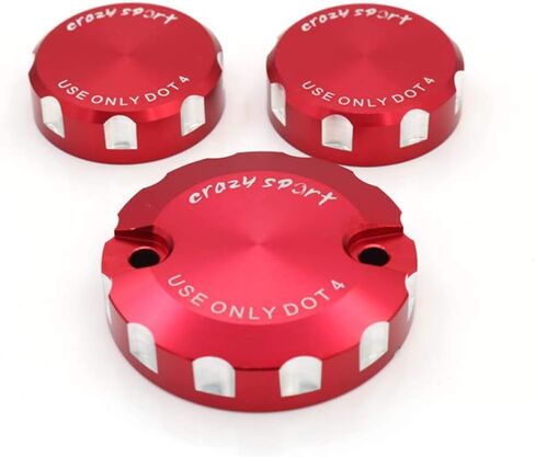 crazy sport Brake Clutch Fluid Reservoir Cover Fits For DUCATI V2 V4 Panigale 959 1299 1199 Monster 1100/S EVO 1200/S/R 1198 1098 848 Hypermotard 1100 Master Cylinder Cap Motorcycle (Red) in Saudi Arabia