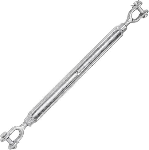 Indusco TB034IM28 Hot Dipped Drop Forged Galvanized Steel Jaw and Jaw Turnbuckle, 5200 lbs Working Load Limit, 3/4" Threaded Diameter x 18" Take Up, 29" Length in Saudi Arabia