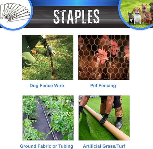 إكستريم سياج للكلاب، دبابيس سياج للحيوانات الأليفة لأسوار الكلاب الكهربائية والأحمق أو الحديقة - 200 دبوس in Kuwait