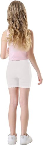 Girls Shorts Dance Lace Undershorts Soft Cotton Athletic Running Bike Shorts in Saudi Arabia