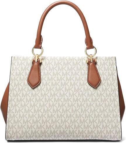 Michael Kors Marilyn Medium Satchel, Vanilla/Luggage in Saudi Arabia