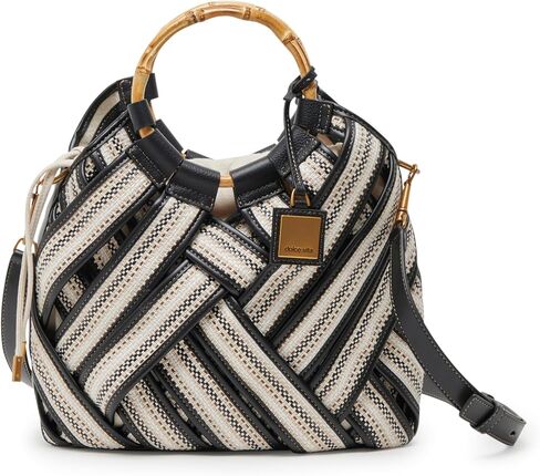Dolce Vita Elsie Woven Satchel Bamboo Handle, Multi in Saudi Arabia