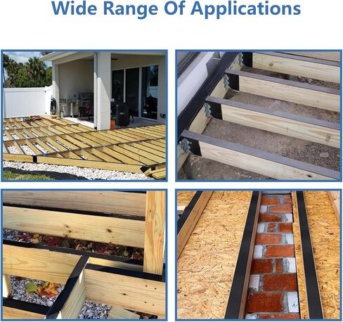 شريط ACSERCAR Butyl Joist Deck، 2 بوصة × 50 بوصة، شريط وامض مقاوم للماء بوتيل للخشب، والعوارض، والتزيين، والأرضيات، ومواد البناء (4 رول) in Kuwait