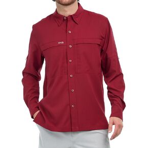 قميص Oxblood الكشفي | كم طويل in Kuwait