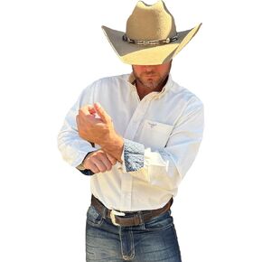 قميص Drover Cowboy Threads للرجال بأكمام طويلة، من سلسلة Signature Series in Kuwait