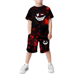 Boys' short-sleeved suit, fashionable and comfortable, suitable for summer adventure and casual occasions. in Saudi Arabia