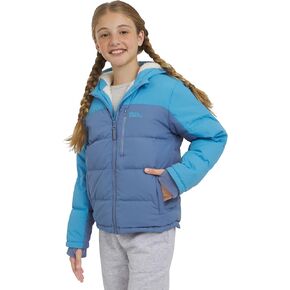 Eddie Bauer Girls' Classic Heavyweight Faux Fur Lined Hooded Insulated Down Jacket, Infinity, Small in Saudi Arabia