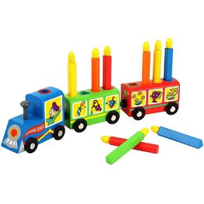 Hanukkah Educational Kiddie Train Menorah - Includes 9 Wooden Candles - Fun Color and Shape Challenge Chanukah by Zion Judaica in Saudi Arabia