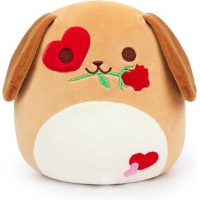 2pcs Valentines Stuffed Animal, 7in Pink Stuffed Animal and Cute Plush Brown Animal Pillow, Valentine's Day Gifts for Kids Boys Girls Couple Her Him Home Decor in Saudi Arabia