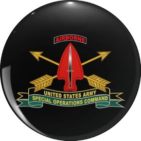 قيادة العمليات الخاصة لجيش الجيش Sine Pari SSI w Br الشريط X 300 قبعة التلبيب المعدنية دبوس التعادل تك Pinback 0.75" in Kuwait